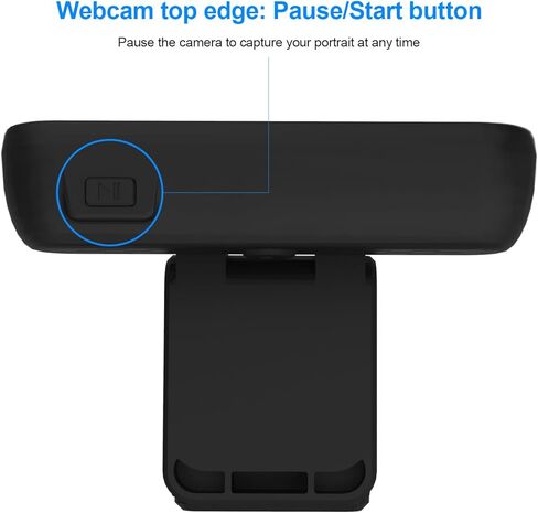 Emonoo W10 1080P HD Webcam with Microphone, Web Camera with Privacy Cover and Tripod Stand, USB Camera for Computer Plug and Play, 30FPS, for Meetings Video Calls Compatible with Desktop Laptop in Kuwait