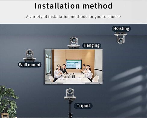 JIMCOM (Remove Power Supply USB Plug-and-Play PTZ Camera, Video Conference Camera, Zoom, Skype, YouTube, OBS, Live Streaming, 3X Zoom in Saudi Arabia