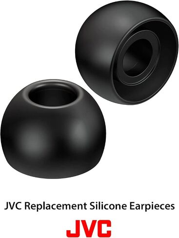 JVC Replacement Silicone Earbuds Earpieces – Set of (6) Ear Tips, Fits Many JVC Models (Medium) - EPFX2MZ (Clear) in Saudi Arabia
