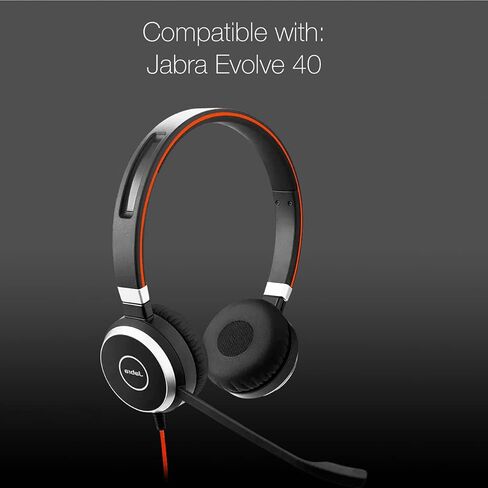 Ear Pad Cushions for Jabra Evolve 75 Wireless Bluetooth Headset, 2pk Spare Leatherette Replacement Cushions for Jabra 75 Evolve and Jabra Evolve Plus UC Headphones by Global Teck in Kuwait