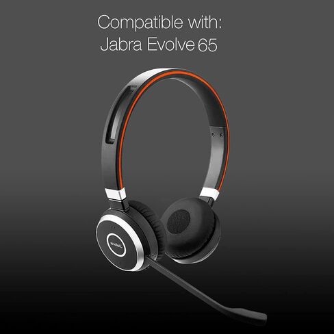 Ear Pad Cushions for Jabra Evolve 75 Wireless Bluetooth Headset, 2pk Spare Leatherette Replacement Cushions for Jabra 75 Evolve and Jabra Evolve Plus UC Headphones by Global Teck in Kuwait