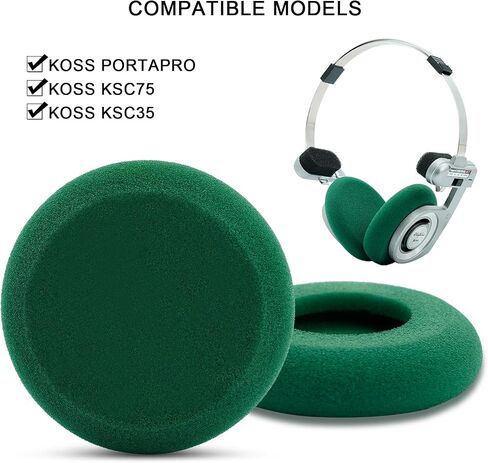 GVOEARS Replacement Cushions Ear Pads for Koss Porta Pros 1 Pair (Black) in Kuwait