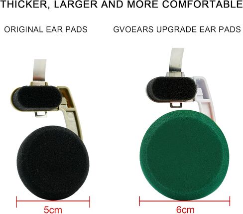 GVOEARS Replacement Cushions Ear Pads for Koss Porta Pros 1 Pair (Black) in Kuwait