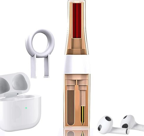 Cleaning Pen for AirPods 2 3 Pro Multifunction Cleaner Kits High Density Brush for Earbuds Keyboard Laptop Keycap Puller in Kuwait