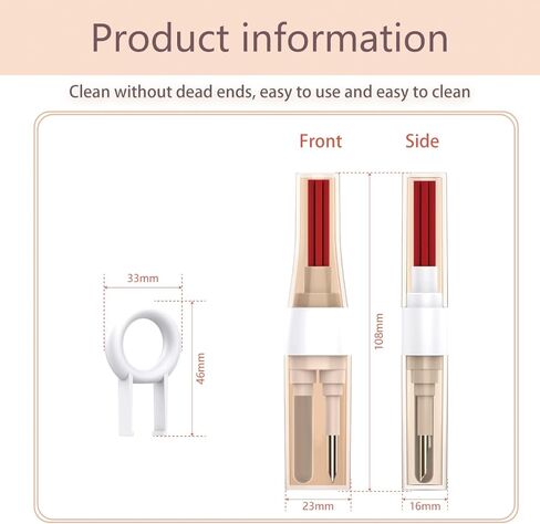 Cleaning Pen for AirPods 2 3 Pro Multifunction Cleaner Kits High Density Brush for Earbuds Keyboard Laptop Keycap Puller in Kuwait