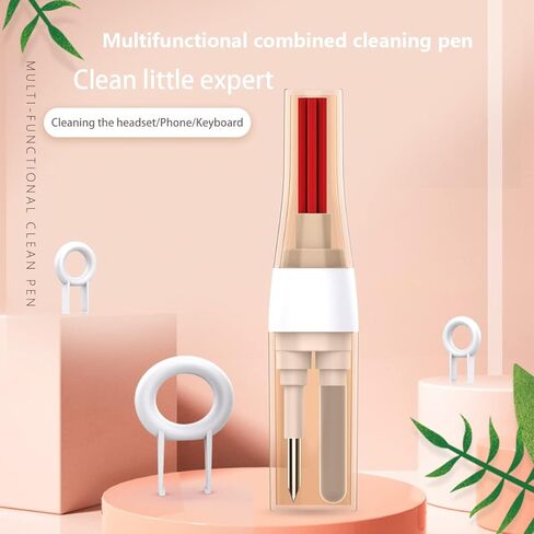 Cleaning Pen for AirPods 2 3 Pro Multifunction Cleaner Kits High Density Brush for Earbuds Keyboard Laptop Keycap Puller in Kuwait