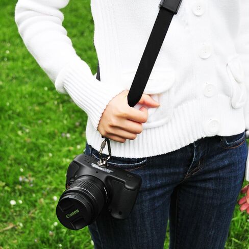 محول حامل ثلاثي القوائم لكاميرا DSLR مقاس 1/4 بوصة برغي تثبيت مع خطاف تعليق آمن للكاميرا وحزام الكتف وحزام الرقبة وإكسسوارات الحزام in Kuwait