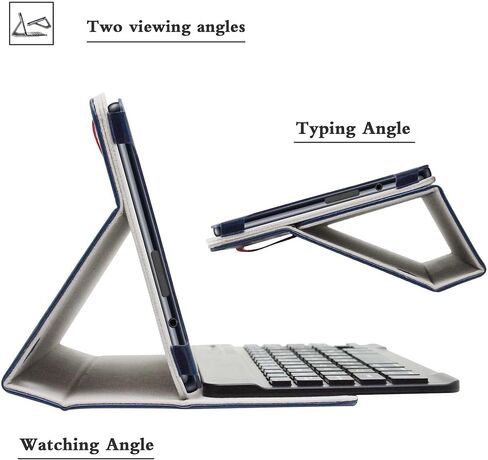 حافظة لوحة مفاتيح Bige for Onn 8 بوصة 2022، غطاء جلد PU مع لوحة مفاتيح قابلة للإزالة لجهاز Onn 8 بوصة (موديل 2022: 100071483) أجهزة لوحية مقاس 8 بوصات (تناسب فقط Onn 8 2022)، أسود in Kuwait