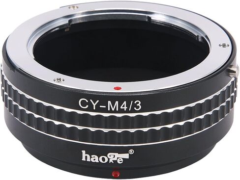 Haoge Manual Lens Mount Adapter for Contax/Yashica C/Y CY Mount Lens to Olympus and Panasonic Micro Four Thirds MFT M4/3 M43 Mount Camera in Saudi Arabia