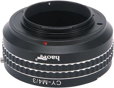 Haoge Manual Lens Mount Adapter for Contax/Yashica C/Y CY Mount Lens to Olympus and Panasonic Micro Four Thirds MFT M4/3 M43 Mount Camera in Saudi Arabia