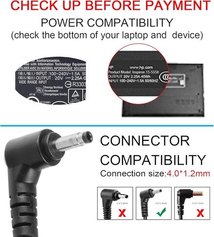 محول شاحن تيار متردد لجهاز Lenovo IdeaPad 310 320 330 330S 310-15ABR 310-15IKB 320-15ABR 320-15IAP 330-15ARR 330-15IGM 80XM 80XR 80XS 80XL 81FB 310S 320S 510 510S 52 0s 710S مصدر طاقة الكمبيوتر المحمول in Kuwait