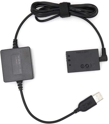 استبدال مقرنة التيار المستمر HCJYC DR-E12 لبطارية LP-E12، واستبدال كابل طاقة محول USB DC لمحول طاقة التيار المتردد ACK-E12، مناسب لكاميرات Canon EOS M وEOS M2 وEOS M10 وEOS M100 وEOS M50 in Kuwait