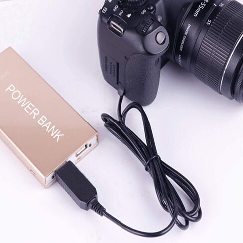 استبدال مقرنة التيار المستمر HCJYC DR-E12 لبطارية LP-E12، واستبدال كابل طاقة محول USB DC لمحول طاقة التيار المتردد ACK-E12، مناسب لكاميرات Canon EOS M وEOS M2 وEOS M10 وEOS M100 وEOS M50 in Kuwait