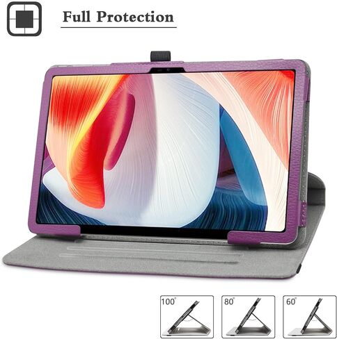 حافظة كبيرة دوارة لـ DOOGEE T20، حافظة DOOGEE T20S، حافظة كمبيوتر لوحي DOOGEE 10.4 بوصة، حامل دوار 360 درجة مع غطاء نمط لطيف لجهاز DOOGEE T20 10.4 بوصة (2023)، أرجواني in Saudi Arabia