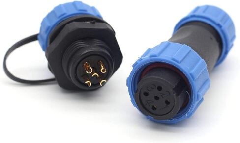 SZJELEN SP13 2pin/3pin/4pin/5pin/6pin/7pin/ 9pin لوحة جبل موصلات الطيران للماء مقبس التوصيل IP67، موصل سلك الكابل الكهربائي (2pin، لوحة جبل - التوصيل (ذكر) والمقبس (أنثى)) in Kuwait