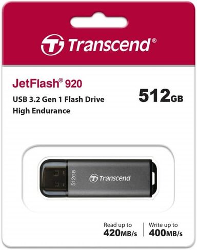 Transcend 256GB JetFlash 920 USB 3.0 Flash Thumb Drive, Up to 420MB/s in Kuwait