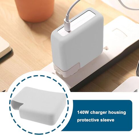 SING F LTD 1PC 140W Charger Housing Protective Sleeve Compatible with MacBook Pro M1 2022 Silicone Charger Shell Protective Cover Black in Saudi Arabia