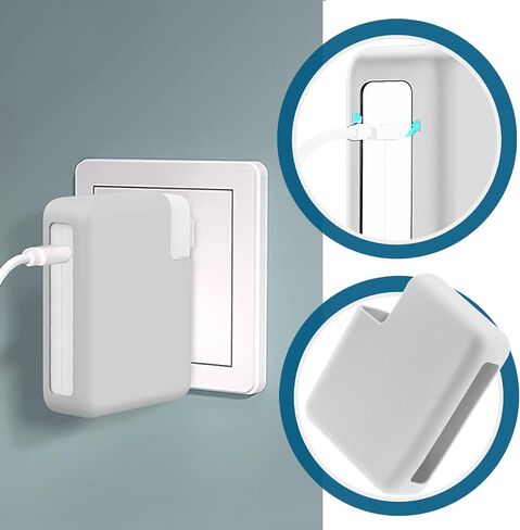 SING F LTD 1PC 140W Charger Housing Protective Sleeve Compatible with MacBook Pro M1 2022 Silicone Charger Shell Protective Cover Black in Saudi Arabia