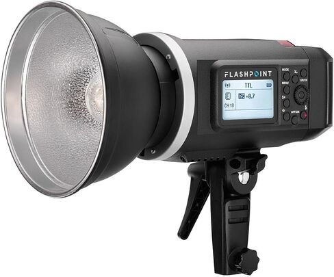 Flashpoint XPLOR 600 TTL Li-ion Battery-Powered HSS Strobe Light with Built-in R2 2.4GHz, Bowens Mount 600w Wireless Monolight with 450 Full-Power Flashes for Outdoor Strobe Light Photography in Saudi Arabia