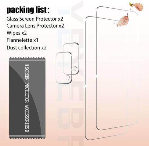 واقي شاشة ون بلس نورد N200 + واقيات عدسة الكاميرا من ييبف، [عبوتين] واقي شاشة من الزجاج المقوى بتغطية كاملة لهاتف ون بلس نورد N200 [مناسب للحافظة] [مضاد للكسر] [زجاج ثلاثي الأبعاد] in Kuwait