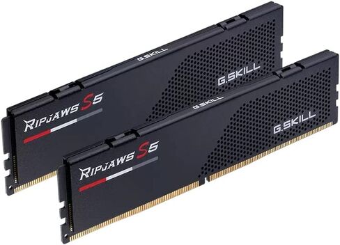G.SKILL Ripjaws S5 Series (Intel XMP 3.0) DDR5 RAM 48GB (2x24GB) 6400MT/s CL36-48-48-102 1.40V ذاكرة الكمبيوتر المكتبي UDIMM - أسود غير لامع (F5-6400J3648G24GX2-RS5K) in Saudi Arabia