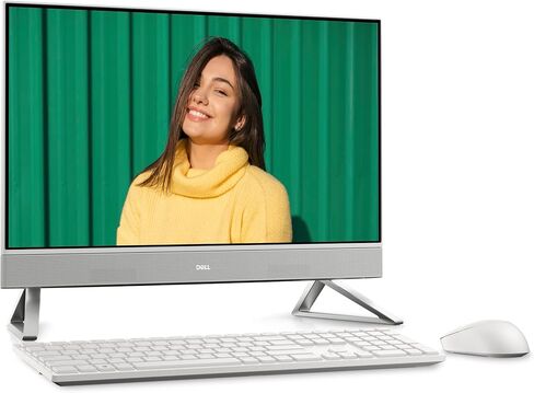Dell Inspiron 24 5415 All in One Desktop - 23.8-inch FHD Touchscreen Display, AMD Ryzen 5-5625U Processor, 12GB DDR4 RAM, 256GB SSD + 1TB HDD, AMD Radeon Graphics, 1 Year Hardware Warranty - White in Kuwait