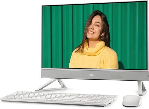 Dell Inspiron 24 5415 All in One Desktop - 23.8-inch FHD Touchscreen Display, AMD Ryzen 5-5625U Processor, 12GB DDR4 RAM, 256GB SSD + 1TB HDD, AMD Radeon Graphics, 1 Year Hardware Warranty - White in Kuwait