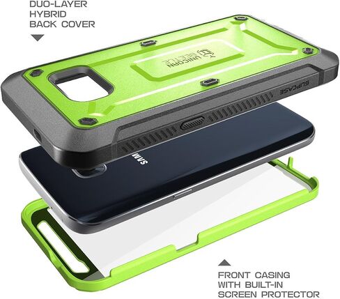 جراب SUPCASE بتصميم Unicorn Beetle Pro Series مصمم لهاتف Galaxy S7، مع واقي شاشة مدمج وجراب متين بالكامل لهاتف Samsung Galaxy S7 (إصدار 2016) (أبيض/رمادي) in Saudi Arabia