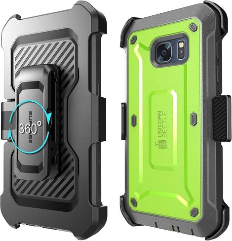 جراب SUPCASE بتصميم Unicorn Beetle Pro Series مصمم لهاتف Galaxy S7، مع واقي شاشة مدمج وجراب متين بالكامل لهاتف Samsung Galaxy S7 (إصدار 2016) (أبيض/رمادي) in Saudi Arabia