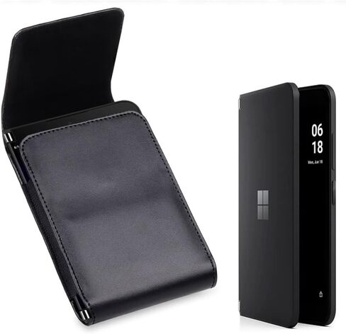 حافظة Ranyi لجهاز Microsoft Surface Duo 2، حافظة Microsoft Surface Duo، حافظة محفظة من جلد البولي يوريثان مع [مشبك حزام] حافظة حماية بقفل مغناطيسي لجهاز Microsoft Surface Duo 2 in Kuwait