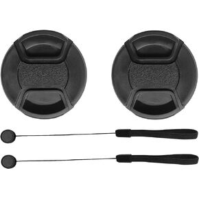 58mm Lens Cap Cover for Canon EF-S 18-55mm f/4-5.6 is STM on Canon Rebel SL3 SL2 250D 200D Camera(for Accessories),Hxdzieory [2 Pack] in Saudi Arabia