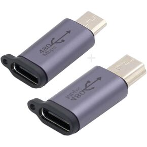 cablecc USB-C Type-C Female to Micro USB 2.0 5Pin Male Data Adapter 90 Degree Left & Right Angled Type (Left Angled) in Kuwait
