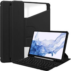 Keyboard Case for Samsung Galaxy Tab S9 11 inch,Shockproof Smart Tablet Cover Case with Detachable Wireless Keyboard S Pen Holder,Black in Kuwait