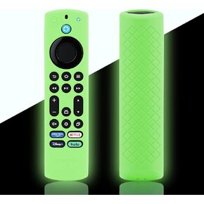 بديل غطاء جهاز التحكم عن بعد LEFXMOPHY Omni لجهاز Fire TV Stick 4K Max (الجيل الثاني) 2023، سلسلة Omni أو TV 4-Series 2021، حافظة حماية من السيليكون، وردي فاقع، يتوهج في الظلام in Kuwait
