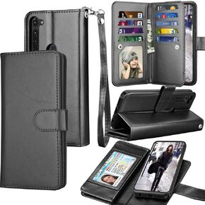 Tekcoo [NOT for 2021 2022] Wallet Case for Moto G Stylus 2020 / Motorola Moto G Pro, PU Leather ID Credit Card Holder Carrying Pouch Folio Flip Cover [Detachable Magnetic Cases] Lanyard - Rose Gold
