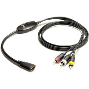 ايزدبل كيبل محول HDMI الى فيديو / صوت مركب من ميديا لينكس، ISHD01 (اسود) in Kuwait
