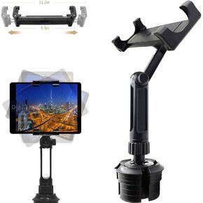 حامل أكواب LicoGear Lycan Car Truck Extended Drink Cup للهاتف الذكي اللوحي حامل لأجهزة iPad Pro Air Mini iPhone X XR XS 11 MAX 8 Galaxy Tab S10 Surface Pro ومعظم شاشة 6 بوصات GPS in Kuwait