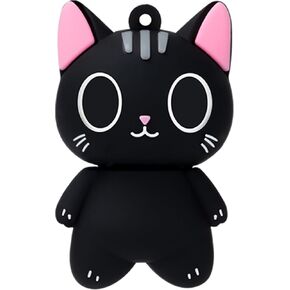 USB Flash Drives,BORLTER CLAMP Cute Flash Drive,32GB 64GB Cartoon Cat High Speed Memory Thumb Stick USB2.0 Animal Drive Character Data Storage Gift USB Disk Pendrive with Key Chain in Saudi Arabia