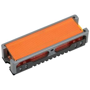 مبدد حرارة M.2 SSD 2280، تبريد M2 2280 SSD، مشتت حراري لمحرك الحالة الصلبة مع زعانف مشتت حراري من النحاس النقي، 58 فتحة عادم، مروحة ذكية منخفضة الضوضاء PWM in Kuwait