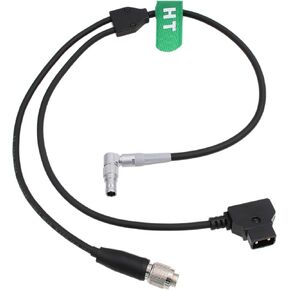 HangTon Run Stop Power Cable for ARRI RIA-1 Hi5 to Sony F55 Venice 1 2 Camera Remote 8 pin D-tap to Angled CAM 7 Pin 50cm