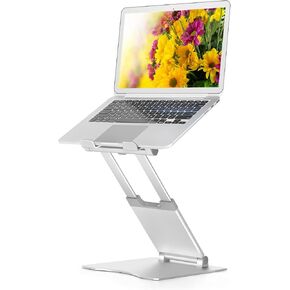 كمبيوتر محمول MagicHold قابل للتعديل (10-17 بوصة) حامل حامل من الألومنيوم للمكتب والكمبيوتر المحمول متوافق مع MacBook Pro/Air، IPAD Pro 12.9 /Tablet/E-Book، Samsung، Dell، كمبيوتر محمول in Kuwait