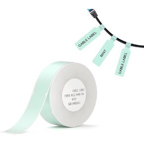 شريط ملصقات متوافق مع NIIMBOT D11 D110 D101، ملصق كابل للمكتب والمنزل مقاوم للماء ومضاد للزيت ومقاوم للخدش مقاس 0.5 بوصة × 3.9 بوصة (كابل نعناعي) in Kuwait