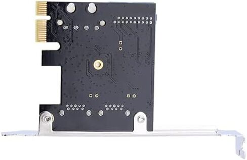 محول بطاقة توسيع PCI-E x1 إلى USB 3.0 مع واجهة 19PIN الأمامية تدعم Windows XP 32/64، Windows 7 32/64، Windows8، Windows8.1، Windows10 in Saudi Arabia