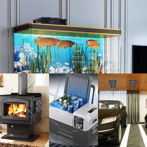 KEYFANCLUB 120 مم 12 فولت مروحة كمبيوتر مع تيار مستمر إلى تيار متردد 110 فولت - 240 فولت وحدة تحكم في السرعة لجهاز الاستقبال Xbox DVR Playstation Component Cooling in Kuwait