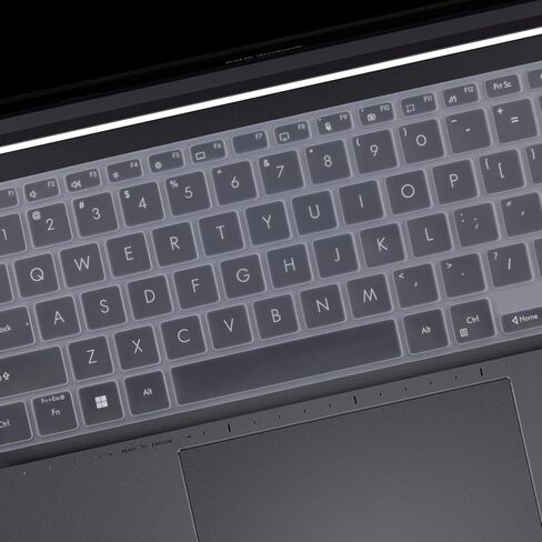 Keyboard Cover for ASUS Vivobook S5402 K3402 S3402 M1402 M1405 TN3402 14 Inch Laptop Ultra Thin Protective Keyboard Skin US Layout (Not fit K3400 M3401)-Black in Saudi Arabia