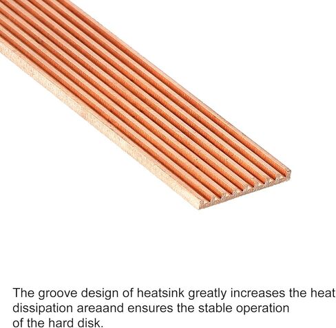 مجموعة مبدد الحرارة MECCANIXITY M.2 من النحاس النقي 70x21x4 مم للكمبيوتر المحمول M.2 2280 SSD مع شريط لاصق ذاتي و4 قطع من الحلقات المطاطية in Kuwait