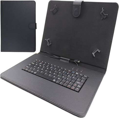 AIJAKO Universal 9.6-10.1 Inch Type C Keyboard Cases for Dragon Touch Max10/VANKYO MatrixPad S10 S20/Pritom TronPad L10/TECLAST P20HD/LNMBBS P401/AOYODKG 10,Keyboard Cover (Connection by USB Type C) in Saudi Arabia