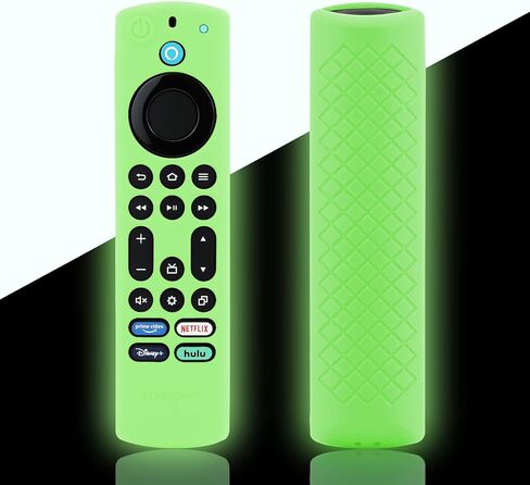 بديل غطاء جهاز التحكم عن بعد LEFXMOPHY Omni لجهاز Fire TV Stick 4K Max (الجيل الثاني) 2023، سلسلة Omni أو TV 4-Series 2021، حافظة حماية من السيليكون، وردي فاقع، يتوهج في الظلام in Kuwait