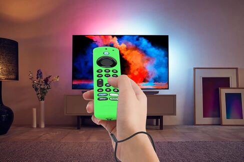 بديل غطاء جهاز التحكم عن بعد LEFXMOPHY Omni لجهاز Fire TV Stick 4K Max (الجيل الثاني) 2023، سلسلة Omni أو TV 4-Series 2021، حافظة حماية من السيليكون، وردي فاقع، يتوهج في الظلام in Kuwait