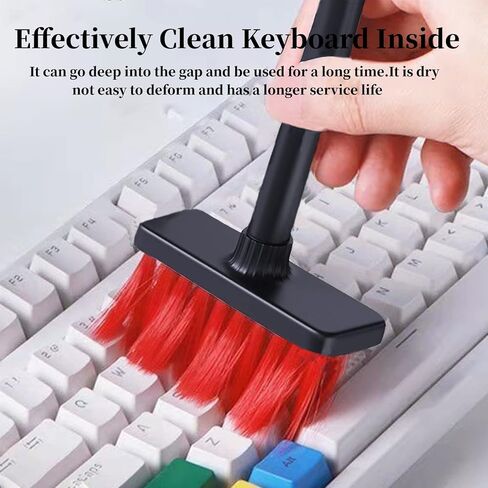 يويوبي مجموعة ادوات تنظيف الكمبيوتر متعددة الوظائف 5 في 1، فرشاة ناعمة لتنظيف الكيبورد وسماعات الاذن التي تعمل بالبلوتوث وليجو واللابتوب وايربودز برو وعدسات الكاميرا (5 في 1 اسود) in Kuwait